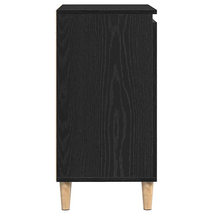 Sideboard Black Oak 60 x 35 x 70 cm Engineered Wood