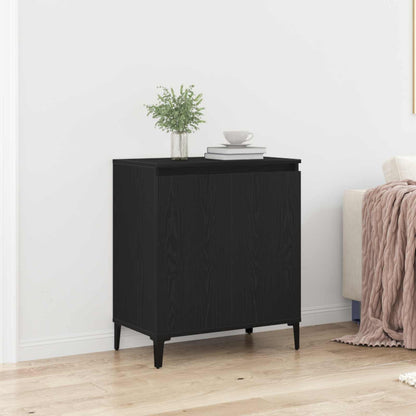 Sideboard Black Oak 60 x 35 x 70 cm Engineered Wood