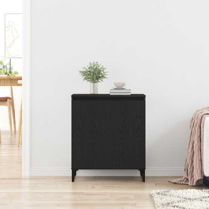 Sideboard Black Oak 60 x 35 x 70 cm Engineered Wood
