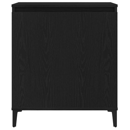 Sideboard Black Oak 60 x 35 x 70 cm Engineered Wood