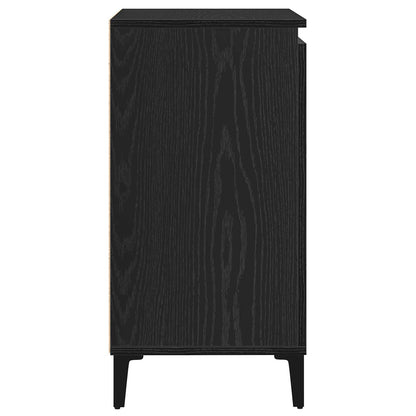 Sideboard Black Oak 60 x 35 x 70 cm Engineered Wood