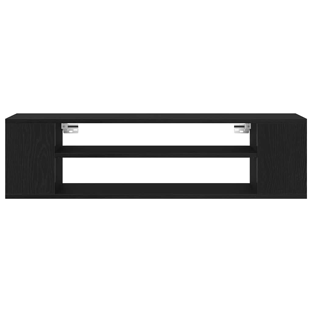 TV Cabinet Black Oak 100 x 30 x 26.5 cm Engineered Wood