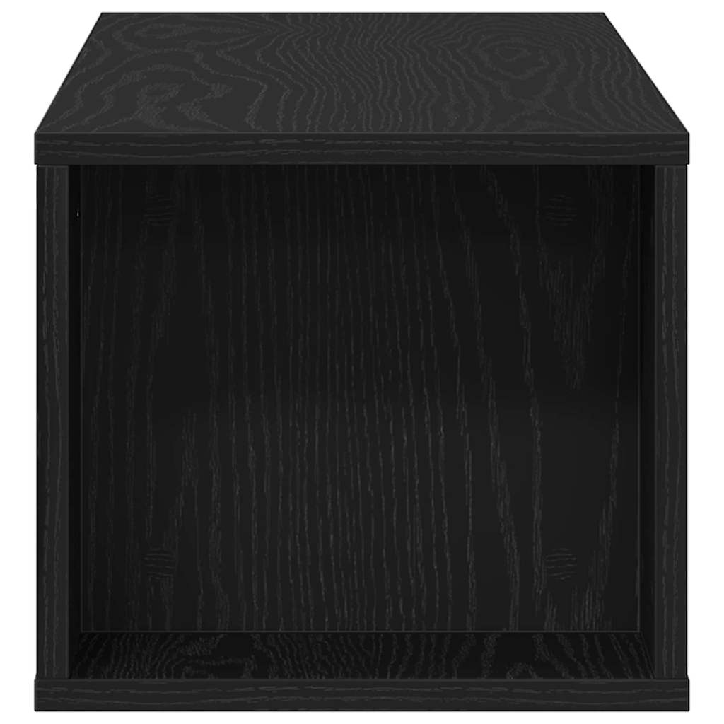 TV Cabinet Black Oak 100 x 30 x 26.5 cm Engineered Wood