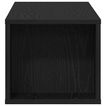 TV Cabinet Black Oak 100 x 30 x 26.5 cm Engineered Wood