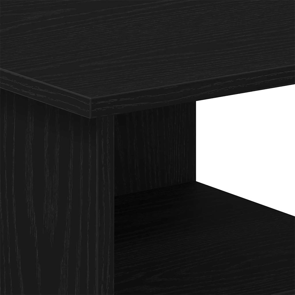 Side Cabinet Black Oak 35 x 35 x 55 cm Engineered Wood