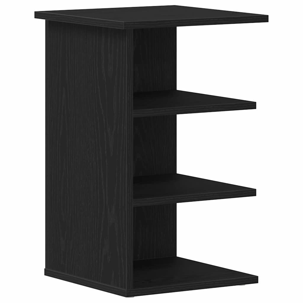 Side Cabinet Black Oak 35 x 35 x 55 cm Engineered Wood