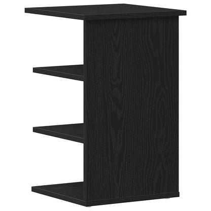 Side Cabinet Black Oak 35 x 35 x 55 cm Engineered Wood