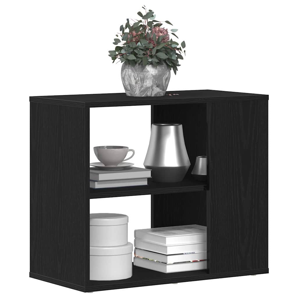 Sideboard Black Oak 60 x 30 x 50 cm Engineered Wood