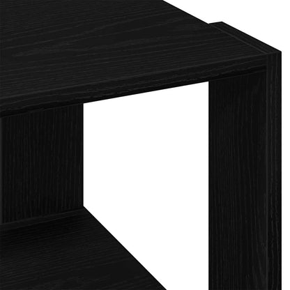Coffee Table Black Oak 40 x 40 x 30 cm Engineered Wood