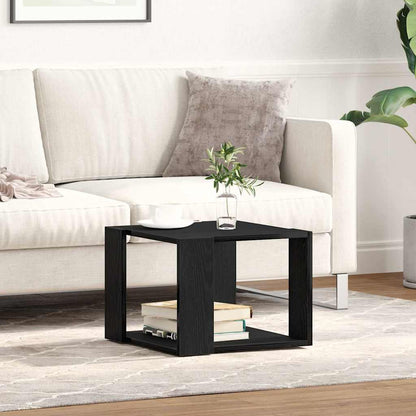 Coffee Table Black Oak 40 x 40 x 30 cm Engineered Wood