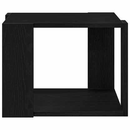 Coffee Table Black Oak 40 x 40 x 30 cm Engineered Wood