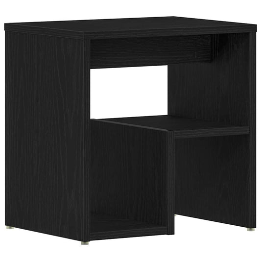 Bedside Cabinet Black oak 40 x 30 x 40 cm Engineered wood