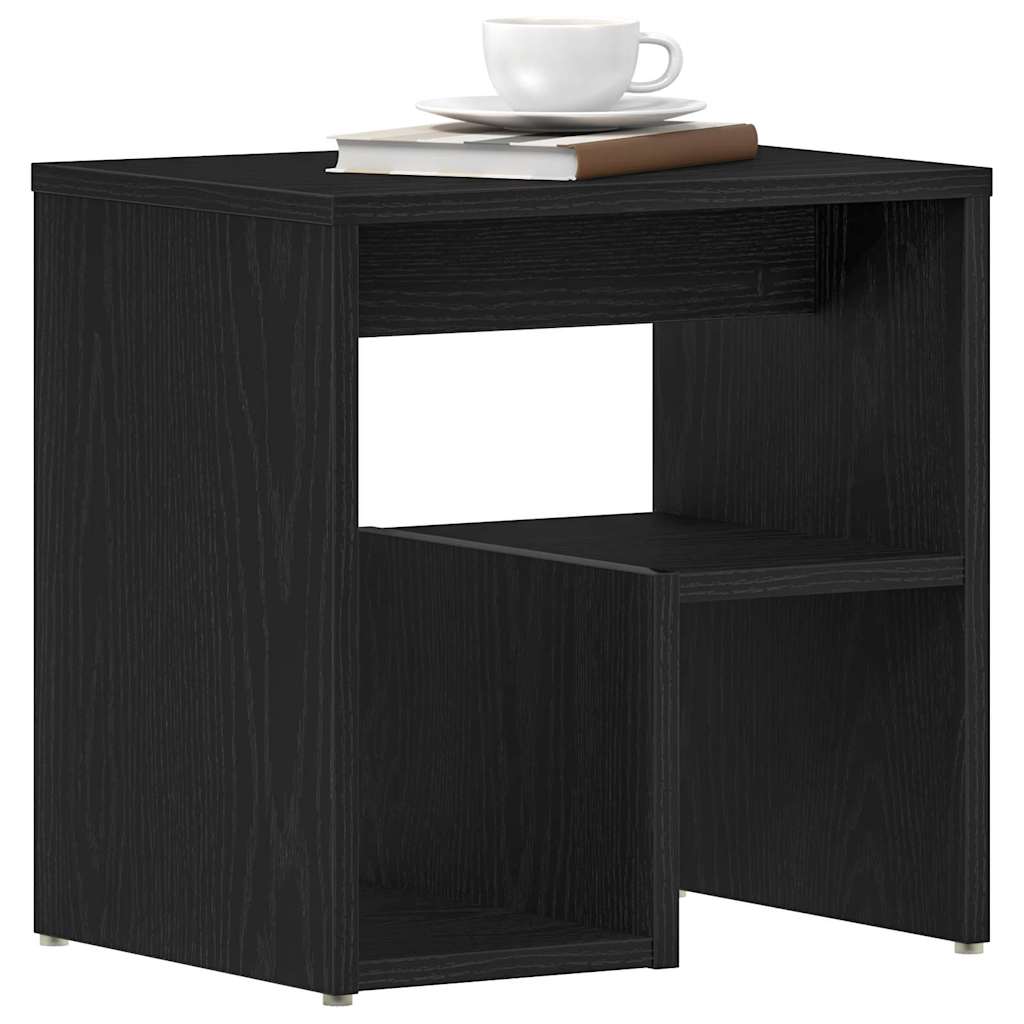 Bedside Cabinet 2 pcs Black Oak 40 x 30 x 40 cm Engineered Wood
