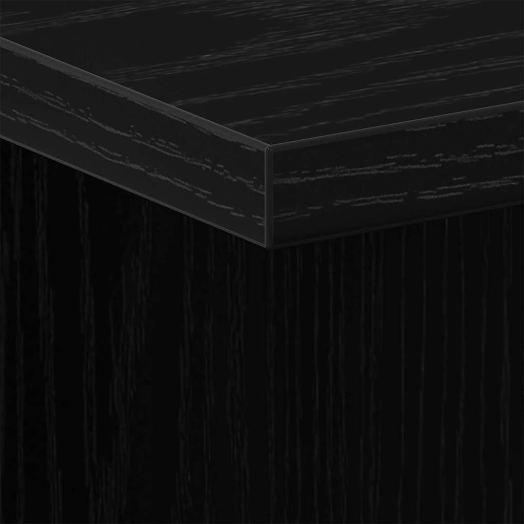 Bedside Cabinet Black Oak 35 x 35 x 55 cm Engineered Wood