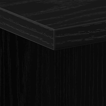 Bedside Cabinet 2 pcs Black Oak 35 x 35 x 55 cm Engineered Wood