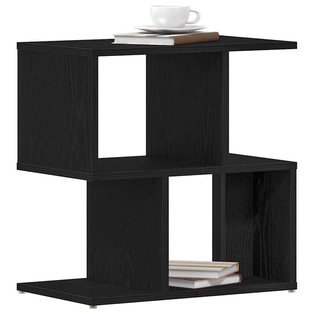 Bedside Cabinet Black Oak 50 x 30 x 51,5 cm Engineered Wood