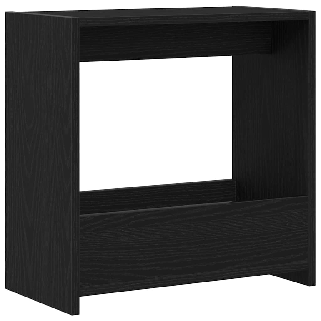 Side Table Black Oak 50 x 26 x 50 cm Engineered Wood