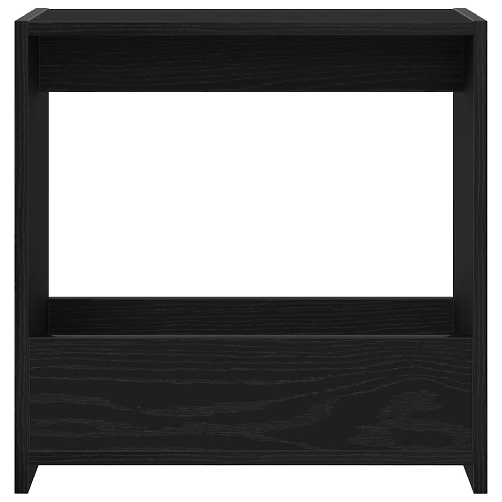 Side Table Black Oak 50 x 26 x 50 cm Engineered Wood