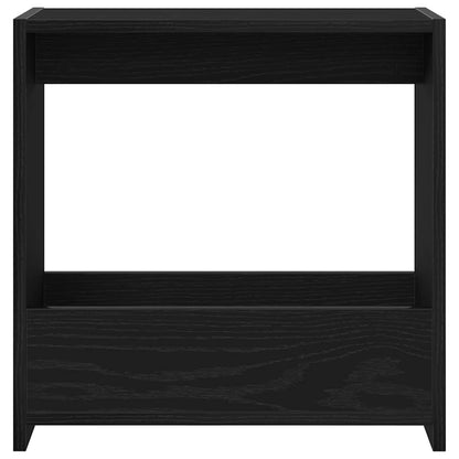 Side Table Black Oak 50 x 26 x 50 cm Engineered Wood