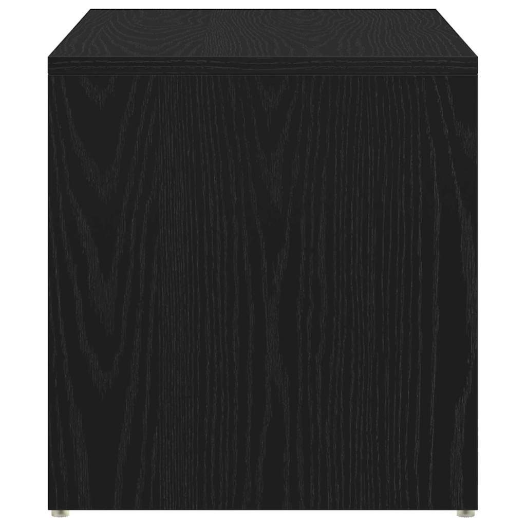 Side Table Black Oak 59 x 36 x 38 cm Engineered Wood