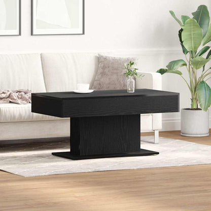 Coffee Table Black Oak 96 x 50 x 45 cm Engineered Wood