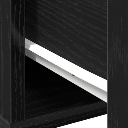 Coffee Table Black Oak 60 x 60 x 38 cm Engineered Wood