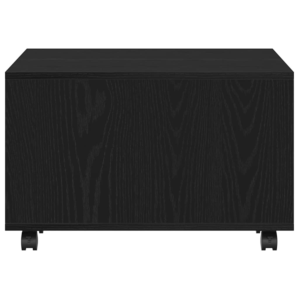 Coffee Table Black Oak 60 x 60 x 38 cm Engineered Wood