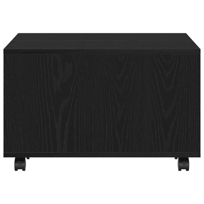 Coffee Table Black Oak 60 x 60 x 38 cm Engineered Wood