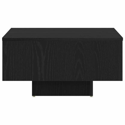 Coffee Table Black Oak 60 x 60 x 31.5 cm Engineered Wood