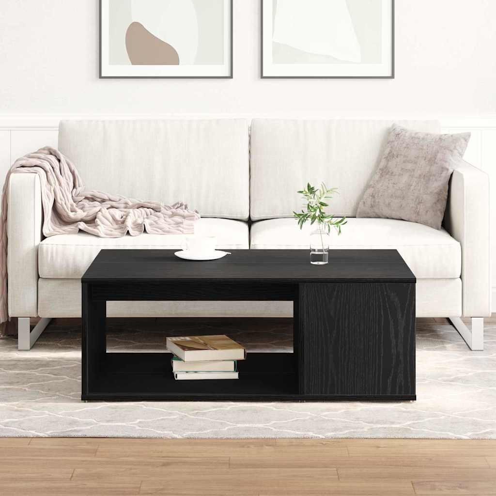 Coffee Table Black Oak 90 x 67 x 33 cm Engineered Wood