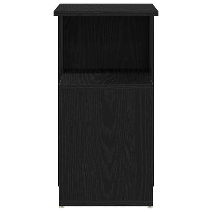 Side Table Black Oak 36 x 30 x 56 cm Engineered Wood