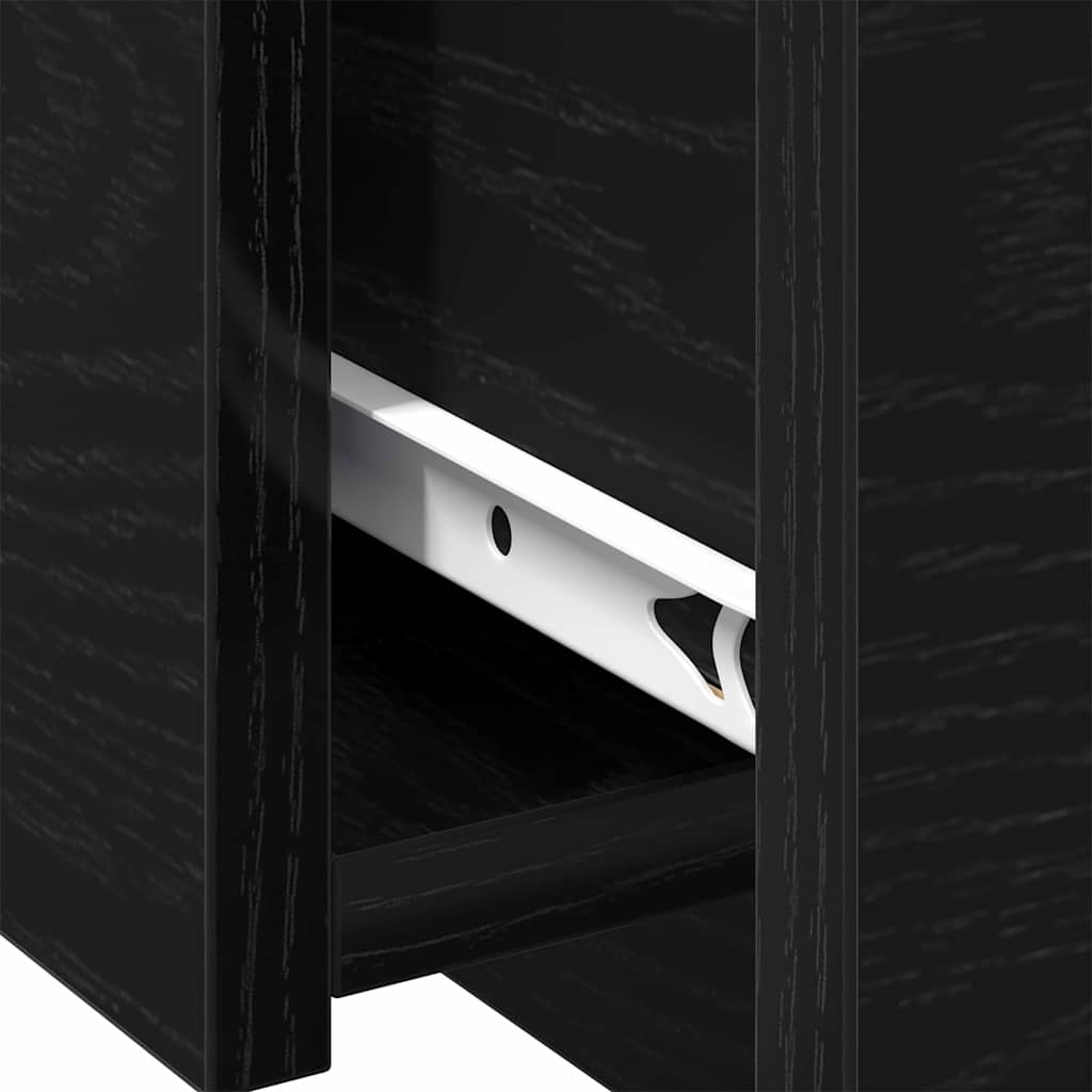 Coffee Table Black Oak 90 x 60 x 31 cm Engineered Wood