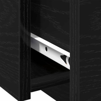 Coffee Table Black Oak 90 x 60 x 31 cm Engineered Wood