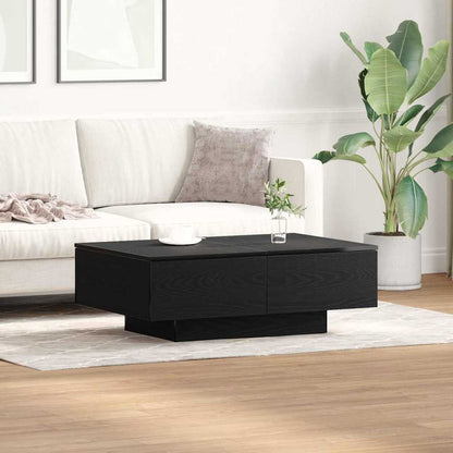 Coffee Table Black Oak 90 x 60 x 31 cm Engineered Wood