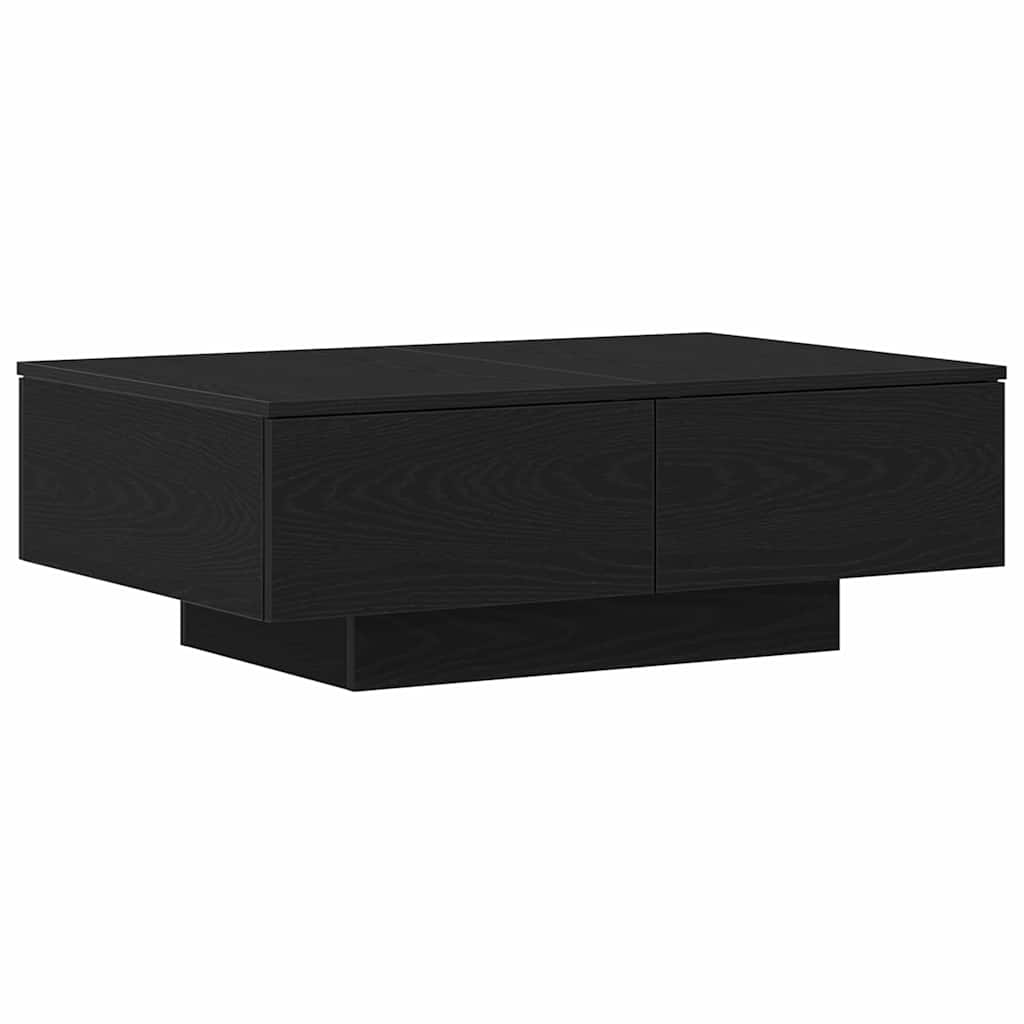Coffee Table Black Oak 90 x 60 x 31 cm Engineered Wood