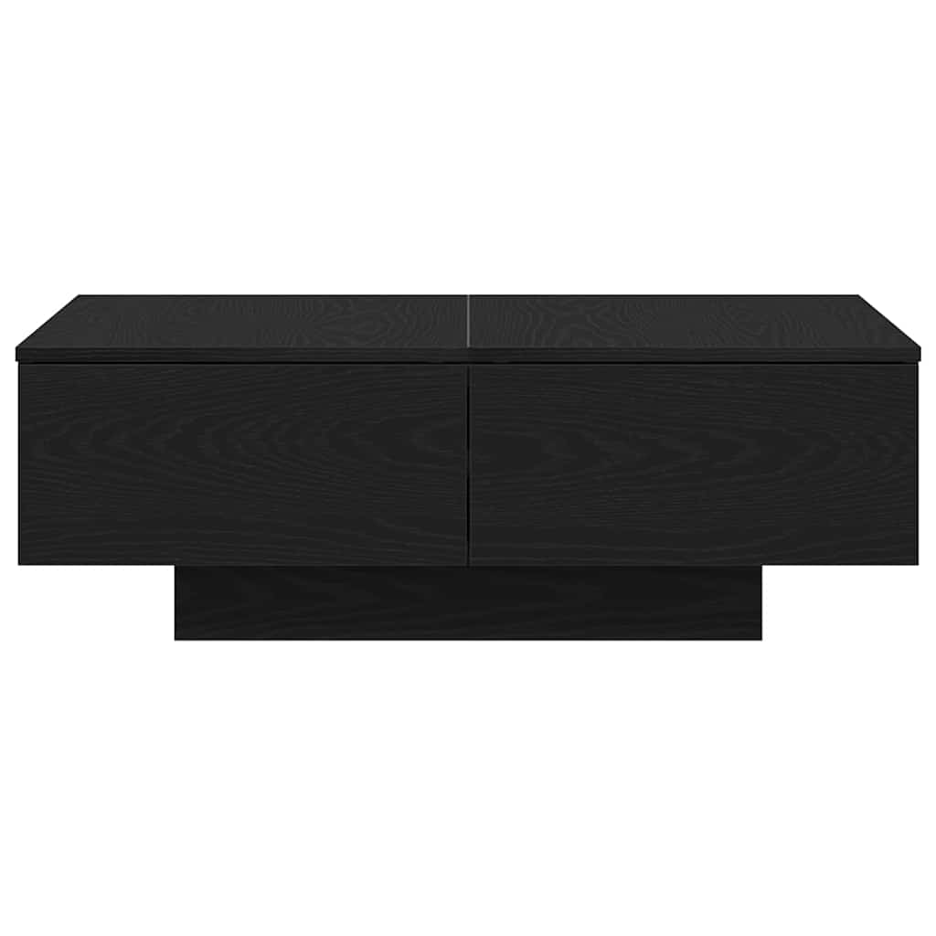 Coffee Table Black Oak 90 x 60 x 31 cm Engineered Wood