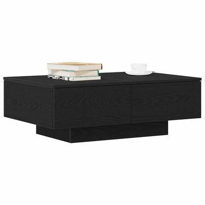 Coffee Table Black Oak 90 x 60 x 31 cm Engineered Wood