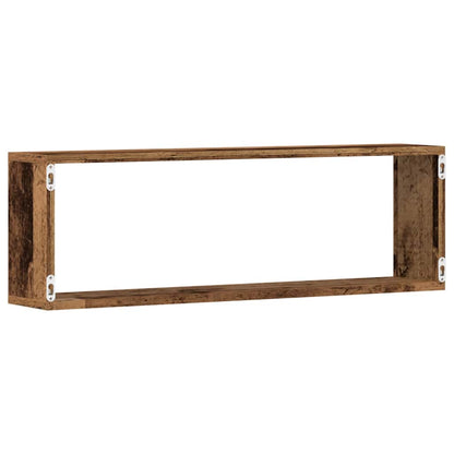 Wall Shelves 2 pcs Old Wood 80 x 15 x 26 cm Engineered Wood