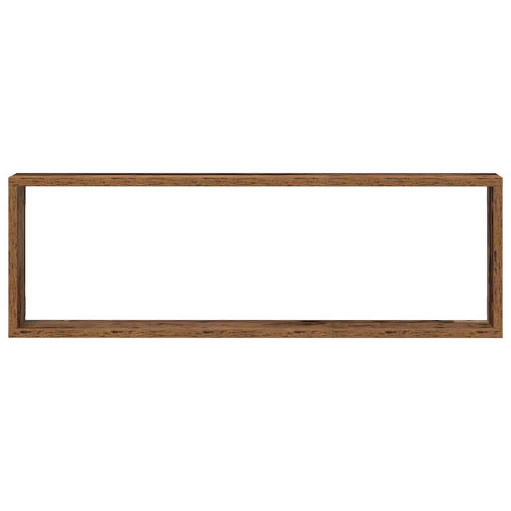 Wall Shelves 2 pcs Old Wood 80 x 15 x 26 cm Engineered Wood