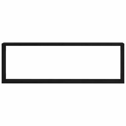 Wall Shelves 4 pcs Black Oak 80 x 15 x 26 cm Engineered Wood
