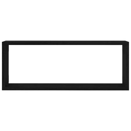Wall Shelves 4 pcs Black Oak 60 x 15 x 23 cm Engineered Wood