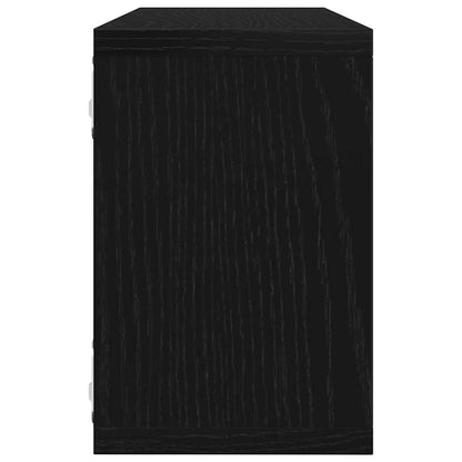 Wall Shelves 6 pcs Black Oak 60 x 15 x 23 cm Engineered Wood
