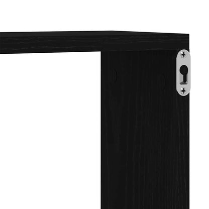 Wall Shelf Wall-Mounted Black Oak 90 x 15 x 119.5 cm
