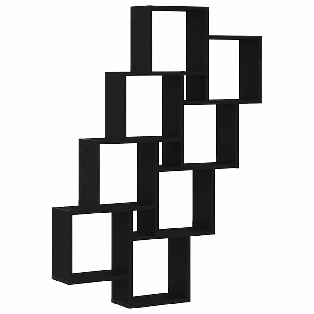 Wall Shelf Wall-Mounted Black Oak 90 x 15 x 119.5 cm