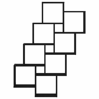 Wall Shelf Wall-Mounted Black Oak 90 x 15 x 119.5 cm