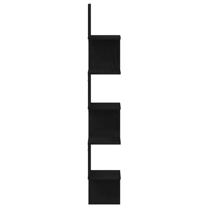 Corner Shelf Black Oak 20 x 20 x 127.5 cm Engineered Wood