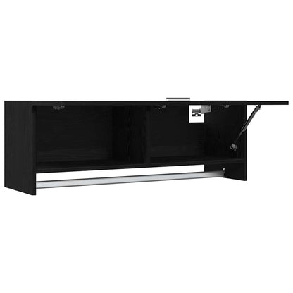 Wardrobe Black Oak 100 x 32.5 x 35 cm Engineered Wood