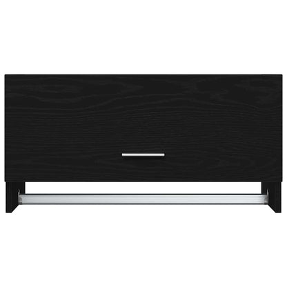 Wardrobe Black Oak 70 x 32.5 x 35 cm Engineered Wood