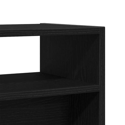 Console Table Black oak 105 x 30 x 80 cm Engineered wood