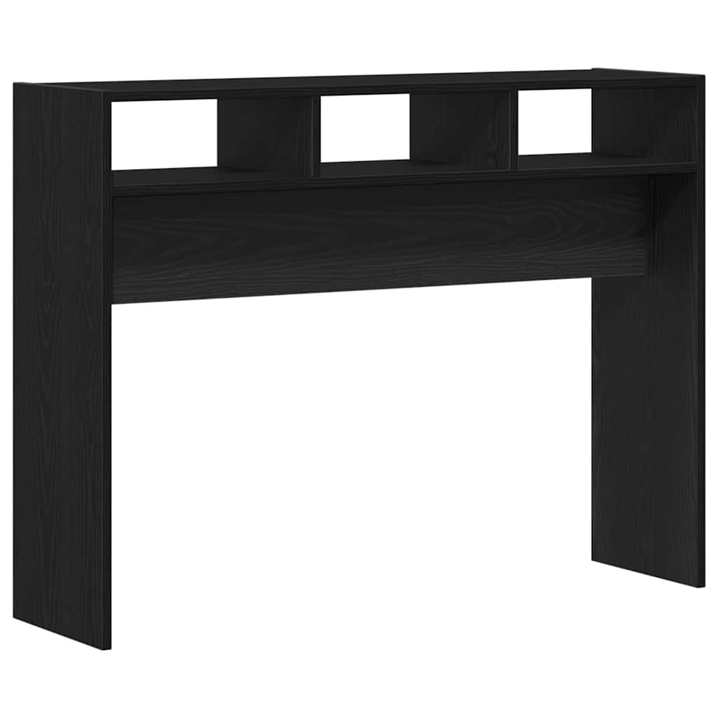 Console Table Black Oak 105 x 30 x 80 cm Engineered Wood